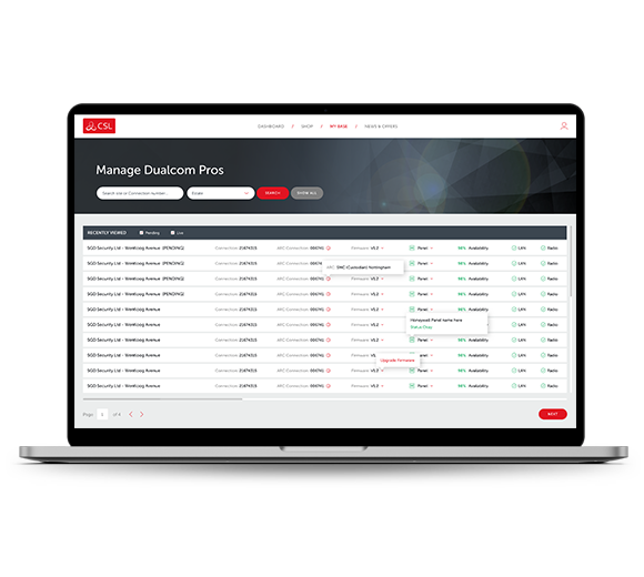 Manage estate on CSL Live